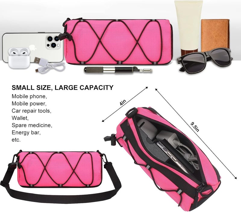 ‎KOSIBATE Bike Handlebar Bag,Bicycle Handlebar bag,Bike Frame Bag with Shoulder Strap,Bicycle Front Bag Fram Storage Roll Bag Mountain Road Bikes Bicycle Accessories, Bike Pouch for Bicycle ( - Image 2
